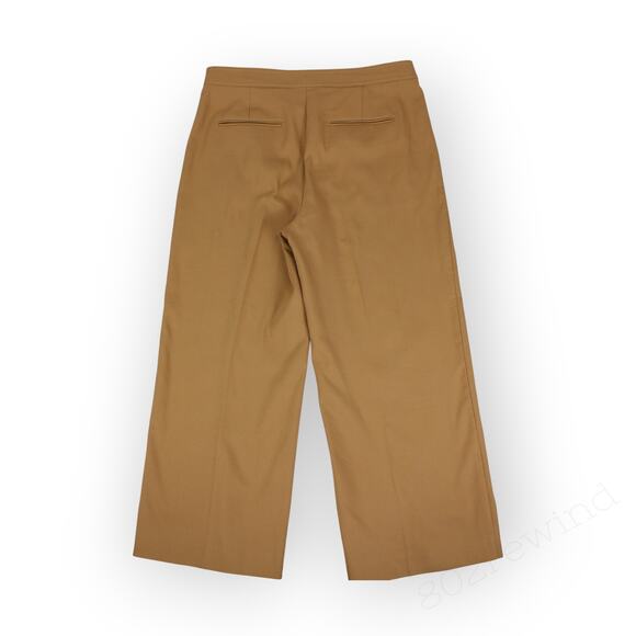 Size12 AnnTaylor TheGrace StraightPant Pecan Ankle HiRise Pockets - Picture 13 of 16